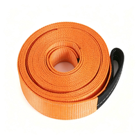 Sangle de remorquage pour accessoires automobiles 2 po x 20 pi, 15 000 lb, boucles doubles renforcées, sangle de remorquage pour véhicules tout-terrain 4x4