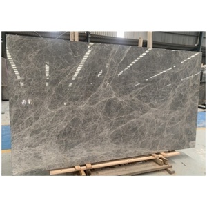 Autocollant de sol en marbre naturel Revêtement mural intérieur en marbre gris Dalle de marbre gris Hermess poli - Product Image 1