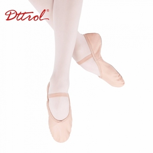 Zapatos de <span class=keywords><strong>Ballet</strong></span> de Cuero de Cerdo Genuino a <span class=keywords><strong>Precio</strong></span> de Fábrica Dttrol, Zapatos de Baile de Entrenamiento Unisex con Suela Completa - Product Image 3