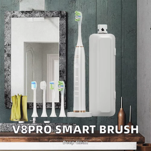 Brosse à dents électrique sonique intelligente V8 Pro pour adultes, autonomie de 360 jours, 48 000 VPM, 15 niveaux de pression, étanchéité IPX7, LED, OEM ODM - Product Image 2