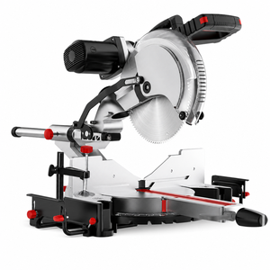 Scie à onglet coulissante professionnelle 4800W, scie à onglet composée haute précision avec guide laser et système de glissière double rail - Product Image 1