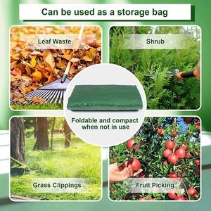 Bac à compost de jardin de 34 gallons, <span class=keywords><strong>engrais</strong></span> organique, couvercle fermenté, pliable, pour l'entretien des feuilles et des pelouses, conteneur de jardinage (vert) PE - Product Image 4
