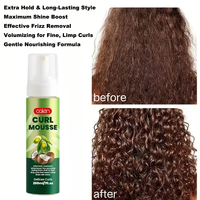 Mousse coiffante pour tresses et perruques, contrôle des frisottis, tenue forte, marque privée
