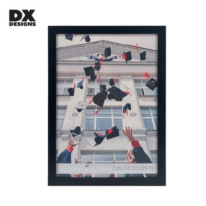 DX thiết kế Hot Bán Máy tính để bàn trang trí PVC hình ảnh khung ảnh nhựa màu đen khung ảnh A1 A3 A3 A4 5x7 8x10 11x14 18x24 24x36 - Product Image 2