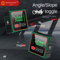 Inclinomètre magnétique à 360 degrés de qualité industrielle Morning Island, niveau laser numérique haute précision, règle, faisceau vert 2 mm