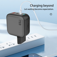 PD QC3.0 Chargeur Rapide 65W 100W 120W USB C Type 3/4 Port Adaptateur Mural OVP OTP Pliable GAN pour EU/UK Téléphone 100% Charge Rapide