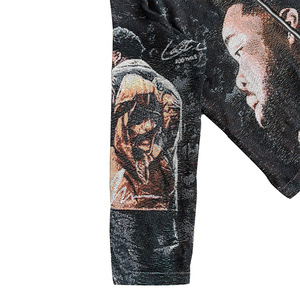 Veste Blouson Vintage Tendance Urbaine, Style Hip-Hop Décontracté, avec Fermeture Éclair, Coupe Ample Printemps, Motif Personnage, pour Concert - Product Image 4