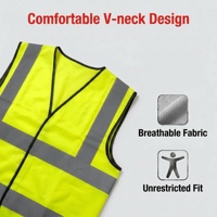 Chaleco de Seguridad Reflectante para Construcción en Exteriores, de Secado Rápido, Personalizable, con Bolsillo, Venta Directa de Fábrica