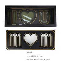 Saint Valentin Fête des Mères Je t'aime Boîte à Fleurs Rose Fraîche Rectangle Rigide Cadeau Emballage Fait Main Mat Laminage