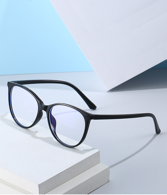 Wholesale Retro Vintage Eyewear New Design Blue Light Blocking Optical Plastic Frame for Ladies Men PC Material Diamond Face