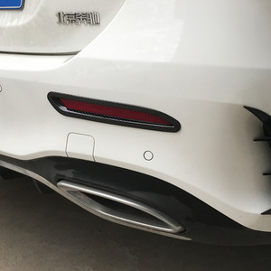 Cardimanson Mercedes-Benz A-Class Rear Fog Light Trim Carbon Fiber Texture Electroplated Silver Exterior Modification - Product Image 5