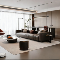 Meubles de rangement modulaires modernes en bois massif personnalisés et durables avec 5+ tiroirs/étagères pour salon et salle à manger
