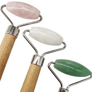 Green Aventure <b>Roller</b> Massage <b>Roller</b> Custom logo Face Massager with Box High Quality Aventurine <b>Roller</b> Guasha - Product Image 4
