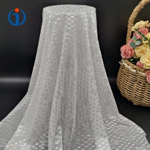 Fashion Custom Knitted Stretch 93% Nylon 7% Spandex Floral Dot <strong>Mesh</strong> Lace <strong>Fabric</strong> For Ladies Garment - Product Image 6