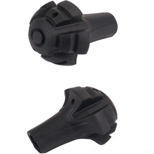 Puntas de goma para bastones de senderismo, de PVC negro antideslizante y resistentes al desgaste, para bastones de trekking al aire libre Q8 - Product Image 4
