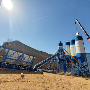 Estación de Mezcla de Concreto Premezclado Tipo Cinta de Alta Calidad, Serie HZS, Planta Dosificadora de Concreto Autonivelante Estacionaria - Product Image 4