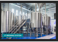 Équipement de Fermentation sous Pression 5000L, Usine de Brassage Contrôlée par PLC, Brasserie Artisanale d'Occasion à Vendre
