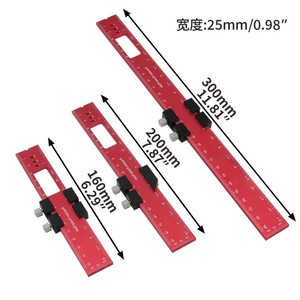 Le charme de la règle de poche de précision en aluminium, alliage d'aluminium 6063, 18 pouces, outil de mesure polyvalent pour le travail du bois - Product Image 4