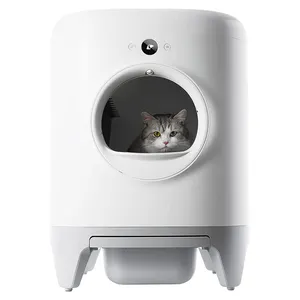 कूड़े स्पिनर बिल्ली कूड़े बॉक्स गंध हटाने के लिए अनुप्रयोग को नियंत्रित स्वयं सफाई स्वचालित बिल्ली कूड़े बॉक्स कई बिल्लियों