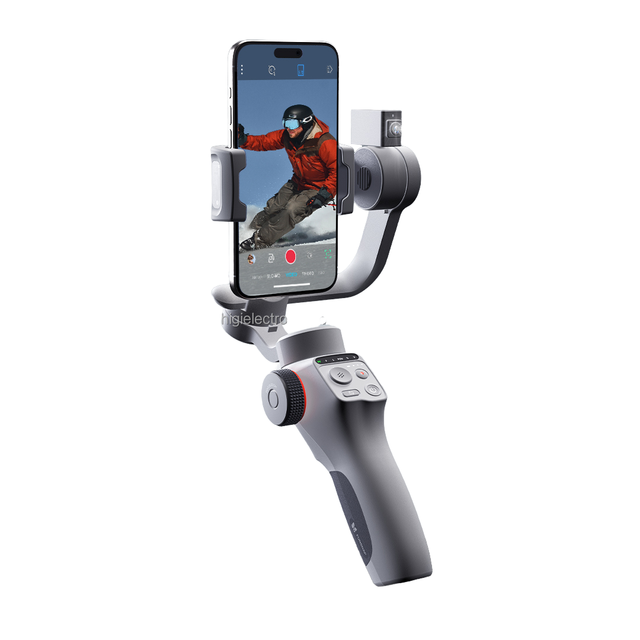 3-Axis Gimbal Stabilizer for Mobile Phones & for GoPro Action Cameras AI Tracking Handheld Gimbal Stabilizer for Steady Shooting