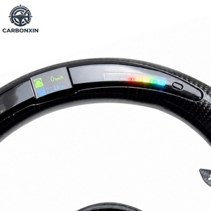 พวงมาลัยคาร์บอนไฟเบอร์แบบกำหนดเองพร้อมไฟ LED สำหรับรถยนต์ BMW รุ่น F30 F32 F13 E46 E60 E90 M3 M4 M5 M6 ช่วยเพิ่มประสิทธิภาพการขับขี่ - Product Image 6