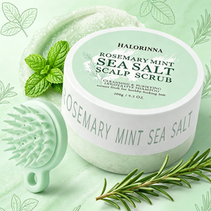 Exfoliante para el Cuero Cabelludo HALORINNA OEM 260g con Romero y Menta, Fórmula Refrescante y No Grasa para Salón y Hogar, Detox Semanal del Cuero Cabelludo - Product Image 5
