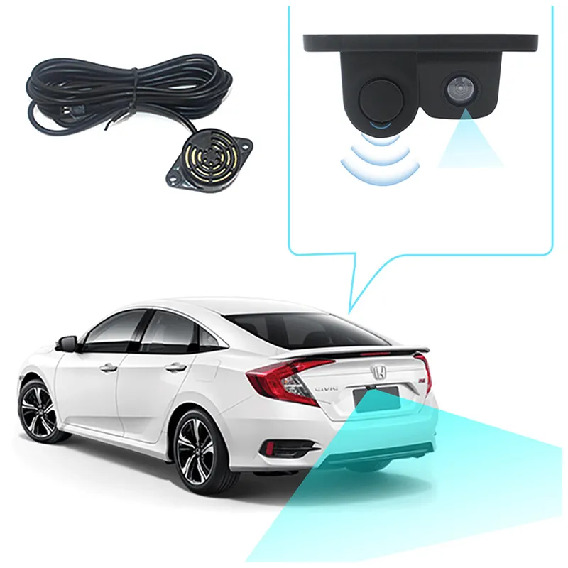 Intelligent Integrated Car Hd Visual Reversing Radar Camera Parking Assistant System for Various Vehicles