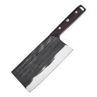 Set pisau daging profesional 4CR13 pisau daging hitam pisau koki Mesir Set pisau dapur tempa tangan Viking