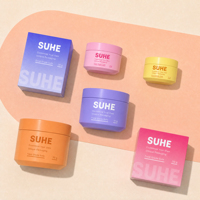 Pot en plastique PP rond à large ouverture personnalisé en gros pour crème pour le visage, crème pour les yeux, soins de la peau