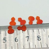 HQ prix usine personnaliser 3A fantaisie agate rouge naturelle ONYX trèfle diverses formes jupe V forme animale AAA porte pour la fabrication de bijoux