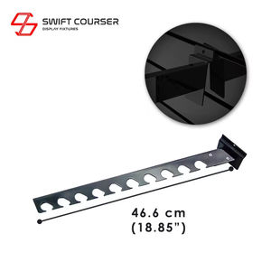 Swift Courser para montaje sencillo, diseño de tienda, soporte colgante para tubos de driver de golf, estante de exhibición de madera para pared de lamas - Product Image 2