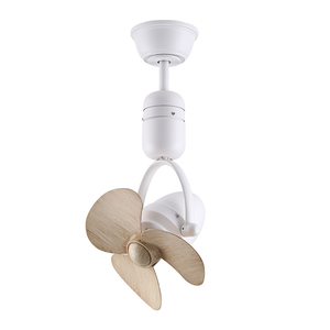 Muurgemonteerde 16 Inch Kleine Hoekplafondventilator Met 3 Bladen Stille Borstelloze Gelijkstroommotor Oscillerende Plafondventilator Met Afstandsbediening - Product Image 3