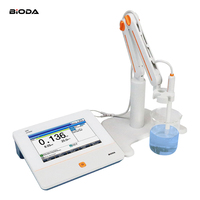 Testeur de qualité de l'eau Bioda Benchtop Touchscreen PH/ISE/Temp, analyseur de conductivité, mesureur d'ions sodium (Na+) et fluorure (F-)