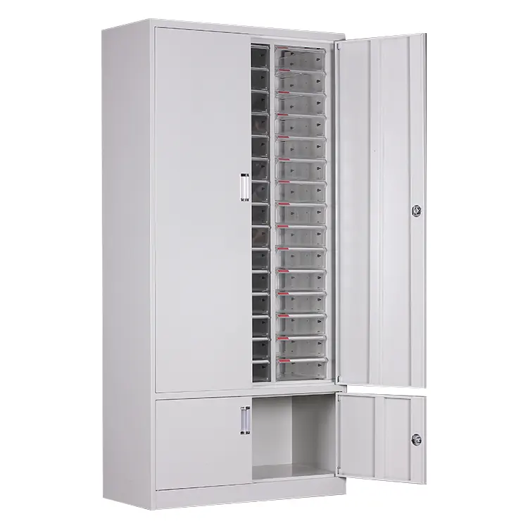 Tiroirs en plastique multi personnalisés en usine Organisateur d'espace Armoire de stockage de pièces de rechange en acier Armoire métallique de stockage d'outils