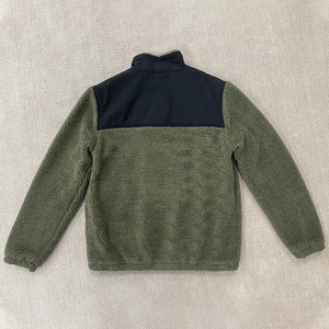 Tùy Chỉnh Người Đàn Ông Của Mùa Đông Áo Khoác Quá Khcỡ Thể Thao Chạy Bộ Fluffy Cực <span class=keywords><strong>Sherpa</strong></span> Lông Cừu Với Zip Logo Bao Gồm OEM Dịch Vụ Có Sẵn - Product Image 3