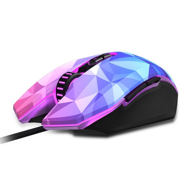 Deiog G402 Wired Gaming Mouse RGB LED Backlit USB 7200dpi Sensor Programmable Ergonomic Design For Office/Computer/Notebook Use