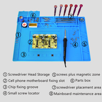Multifonctionnel téléphone portable station de réparation de bureau pièces combinaison antistatique coussin d'isolation thermique applicable tapis de table