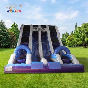 WINSUN Toboggan gonflable à thème pour adultes et enfants, toboggan sec gonflable en PVC Panda - Product Image 1