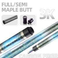 Fabrika Özel Üretimli 2026 1/2 Bölmeli 57.87 İnç 12.5mm Radyal Pimli Karbon Fiber Bilardo Istakaları