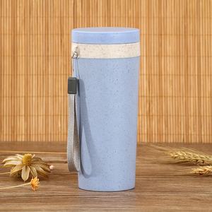 Vaso <span class=keywords><strong>de</strong></span> Regalo Ecológico Reutilizable con Aislamiento al Vacío <span class=keywords><strong>de</strong></span> Doble Capa <span class=keywords><strong>de</strong></span> Paja <span class=keywords><strong>de</strong></span> Trigo, Diseño Minimalista, 6 Horas <span class=keywords><strong>de</strong></span> Duración, Éxito <span class=keywords><strong>de</strong></span> Ventas 2023 - Product Image 5