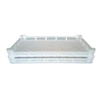 Production de matières premières pures Plateau de séchage empilable perforé en plastique blanc pour toutes les machines à pâtes et extrudeuses