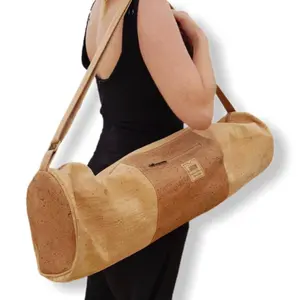 Sustainable Round Cork Yoga Mat Travel Bag Custom Yoga Mat Gym Bag With Yoga Mat Holder