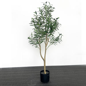 Plante artificielle <span class=keywords><strong>olivier</strong></span> dongguan vente en gros 5ft 4ft faux <span class=keywords><strong>olivier</strong></span> 7 pieds 1.8m de haut vert mini plantes bureau décor bonsaï - Product Image 3