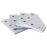 Plaque de jonction en alliage d'aluminium à 5 trous, type L, 90 degrés, pour meubles, support d'angle pour CNC V Slot 2020 3030, armoire KAIYAMEI