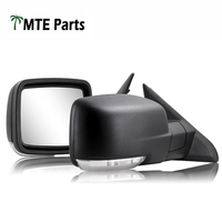 Miroir de remorquage pour Dodge Ram 2009-2018 noir avec clignotant chauffant, lampe de flaque d'eau, capteur de température, rétroviseur