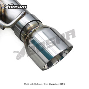 Tuyaux d'échappement en acier inoxydable pour Chrysler 300C V8 5.7L 2005-2010, silencieux arrière, système d'échappement Boska Valvetronic - Product Image 6