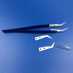 Résistant À La Chaleur en céramique Brucelles En Acier Inoxydable Durable Non Conducteur Coude En Céramique <span class=keywords><strong>Pince</strong></span> - Product Image 5