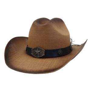 Chapeau de paille N53 coloré de bonne qualité, fait main, avec ruban et corde, style image, pour voyage en extérieur - Product Image 2