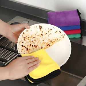 Produttore tessuto personalizzato <span class=keywords><strong>microfibra</strong></span> panno per la pulizia della casa micro fibra magico per la pulizia del vetro della finestra panno - Product Image 3