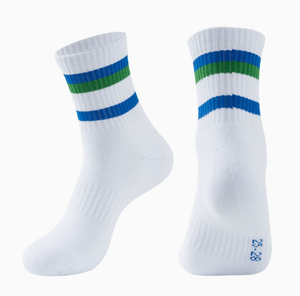 Chaussettes de badminton, de tennis de table et de tennis pour hommes, femmes et jeunes, en coton épais, absorbant la transpiration, résistantes aux odeurs, professionnelles et athlétiques - Product Image 2